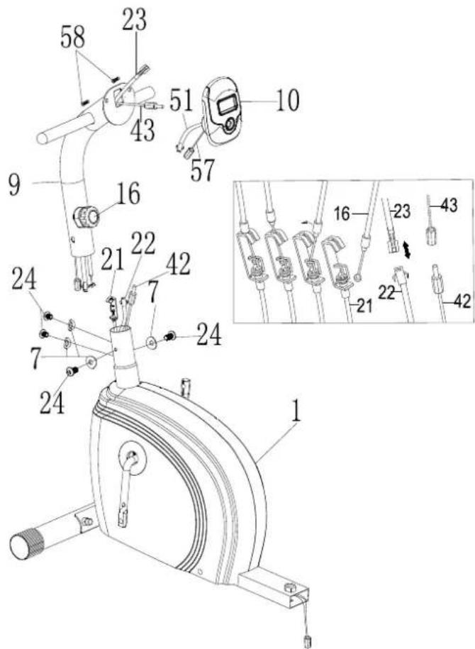 York Fitness Performance Recumbent Bike YRK53116A - STEP 3 - 1