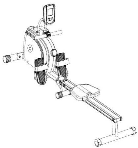 York Fitness Performance Rower YRK56037A - Note: Before insert ball pin #35 to fold the trainer, - 2