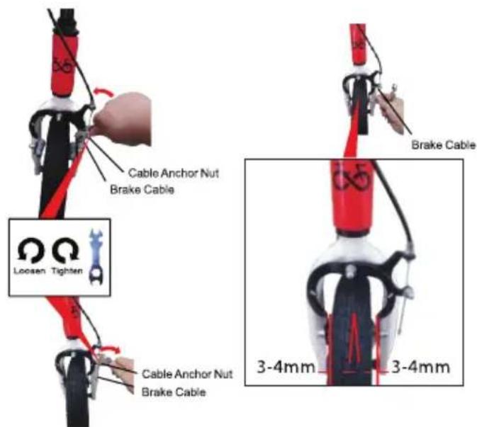 Cable Anchor Nut Brake Cable Loosen Tighten Cable Anchor Nut Brake Cable 3-4mm 3-4mm