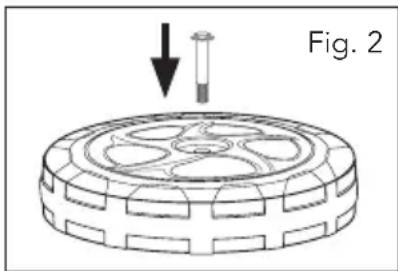 Full Boar FBT-5100U - Fitting the wheels - 2