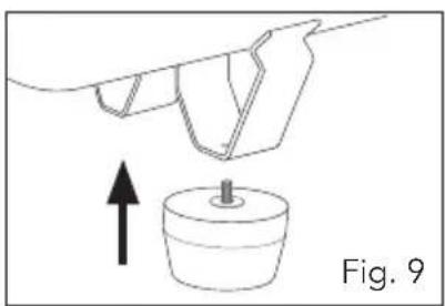 Full Boar FBT-5100U - Fitting the supporting feet - 6