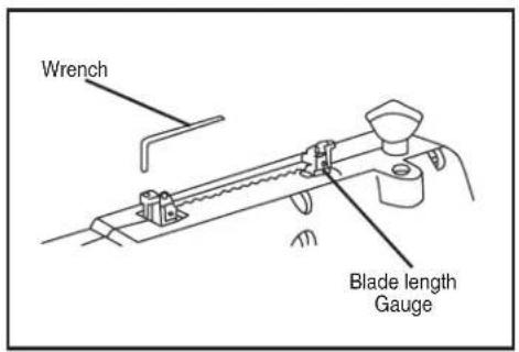 Wrench Blade length Gauge