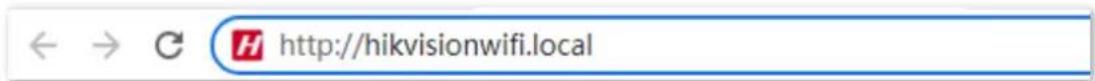 ← → C H http://hikvisionwifi.local