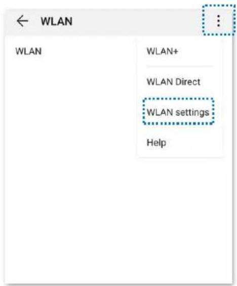 WLAN WLAN WLAN+ WLAN Direct WLAN settings Help