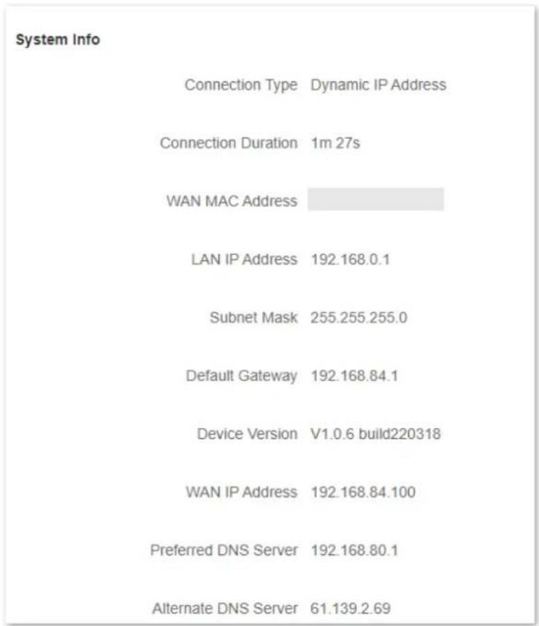 Hikvision AC1200 - View system information - 1
