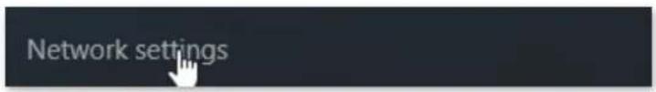 Network settings