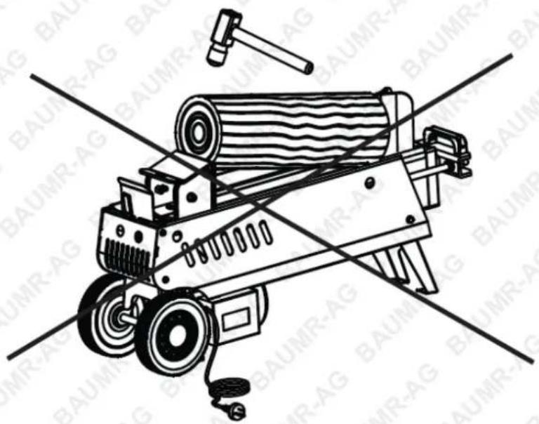 Baumr-AG HPS3800E - Freeing a Jammed Log - 2