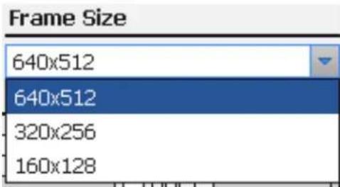Frame Size 640x512 640x512 320x256 160x128