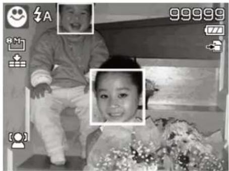 Black-and-white photo of a smiling child and a young girl sitting together, with no visible text or symbols.