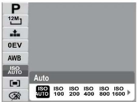 P 12M 0EV AWB ISO AUTO Auto ISO ISO ISO ISO ISO ISO AUTO 100 200 400 800 1600