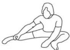 Stamina 1399 - Bent Over Leg Stretch - 1