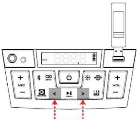 USB 888.9 + MIC - + + VOL -< > +