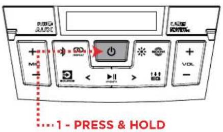 PRESS &HOLD MCC + - + - + - + - VOL ... 1 - PRESS & HOLD