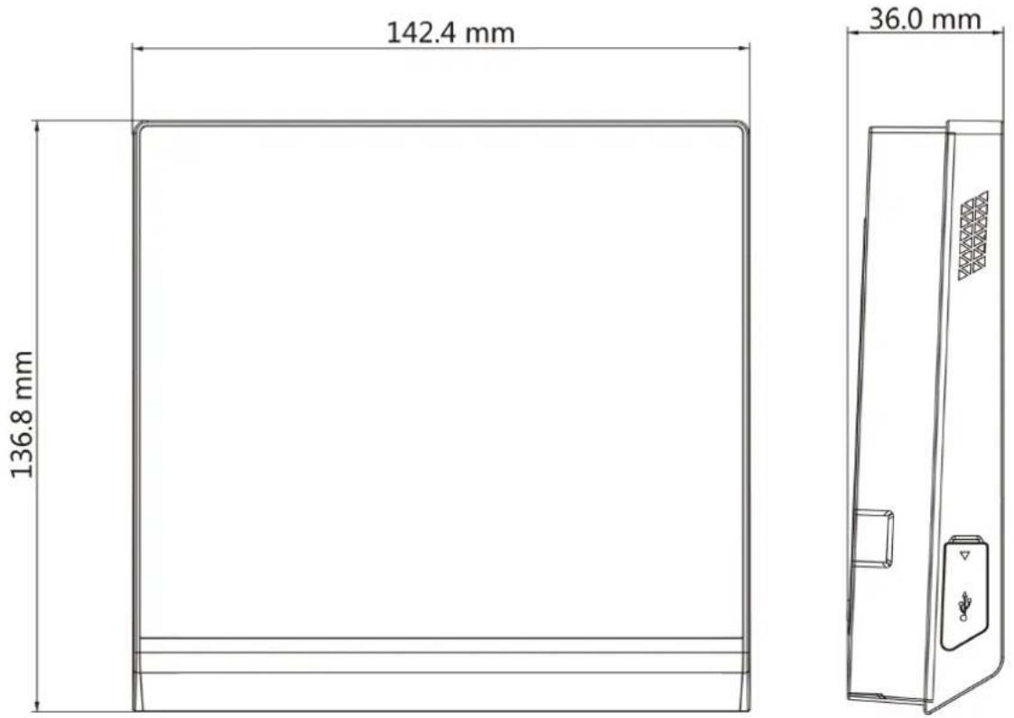 142.4 mm 136.8 mm 36.0 mm