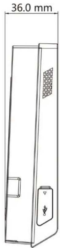 Hikvision DS-K1T105AE - Appendix B. Dimension - 2