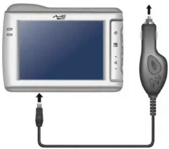 MIO C310 - Connecting the Car Charger - 1