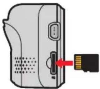 MIO MiVue C321 - Inserting a memory card - 1