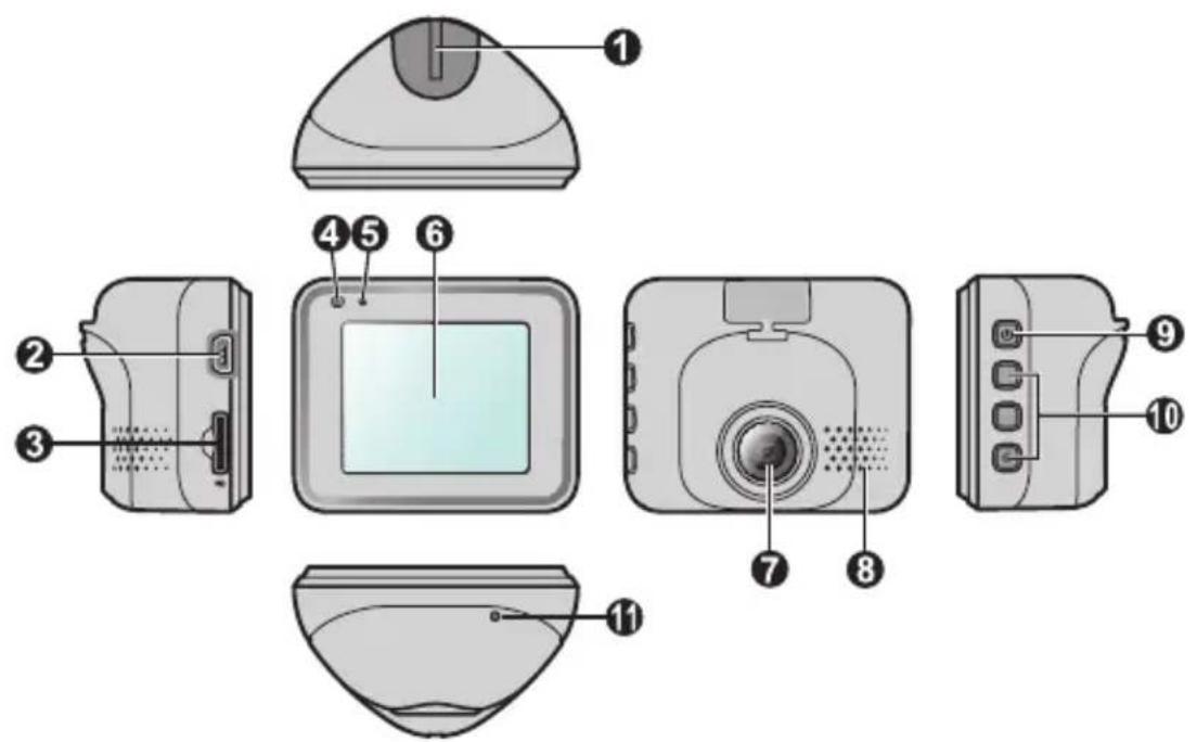 Diagram of a device interior with numbered parts for identification and labeling