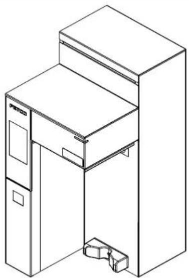 Fetco CBS-2232 - 2) Adjust dispenser locator for either 3 Liter / 1 Gallon dispensing - 3