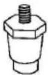 Fetco CBS-2232 - 1) attach legs for 3 Liter/ 1 Gallon dispensing - 1