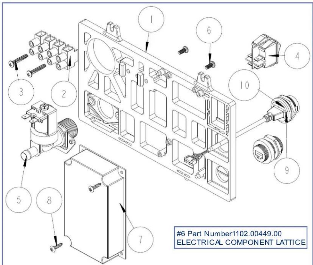 #6 Part Number1102.00449.00 ELECTRICAL COMPONENT LATTICE