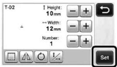 T-02 Height: 10 mm Width: 12 mm Number: 1 Set