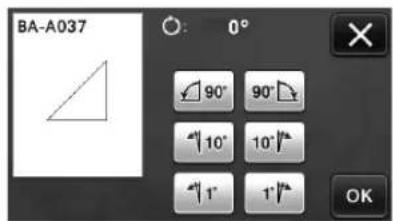 BA-A037 90° 90° 10° 10° 1° 1° OK