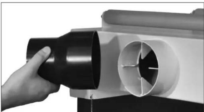 RIKON 23-400H - INSTALLING DUST HOSE - 2
