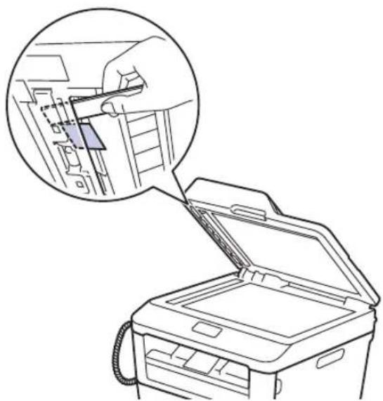 BROTHER DCP-7180DN - 取出卡在自动进稿器中的小纸片 - 1