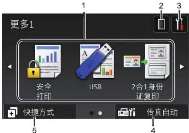 更多1 安全 打印 USB 2合1身份 证复印 快捷方式 传真自动