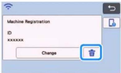 Machine Registration ID xxxxxx Change