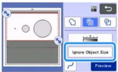 Ignore Object Size Preview