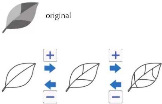 original + + → ← - - + + → ← - -