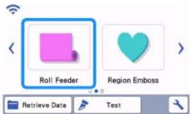 Roll Feeder Region Emboss Retrieve Data Test