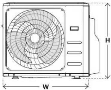 Kaden KDI60 - Outdoor unit specifications - 1