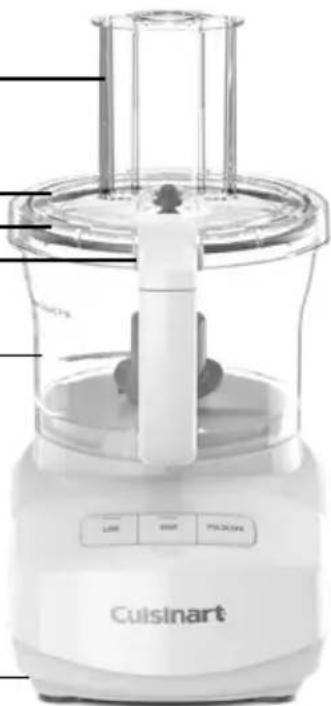CUISINART FP-9 - The machine includes: - 7