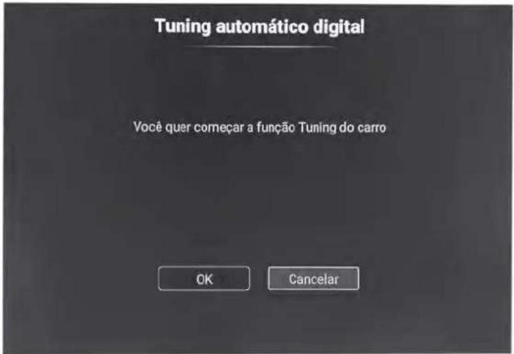 Tuning automático digital Você quer começar a função Tuning do carro OK Cancelar