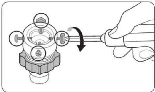 SAMSUNG WW60J3280LW - STEP 4 Connect the water hose - 2