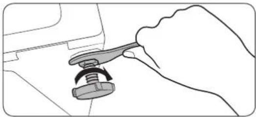 SAMSUNG WW60J3280LW - STEP 3 Adjust the levelling feet - 2