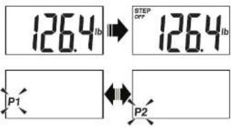126.4 lb STEP OFF 126.4 lb P1 P2