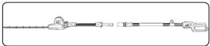 Ozito PXPHTK-2545 - • Assembly without Extension Tube - 1