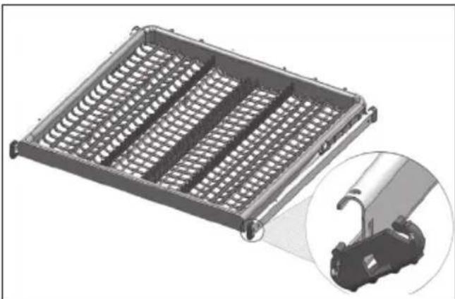 Defy DDW247 - Ceiling cutlery basket - 1