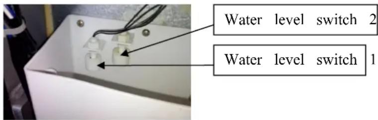 Water level switch 2 Water level switch 1
