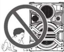 Safety warning symbol with crossed-out 'no' sign over a person and industrial equipment background