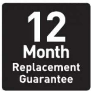 12 Month Replacement Guarantee