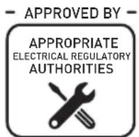 APPROVED BY APPROPRIATE ELECTRICAL REGULATORY AUTHORITIES