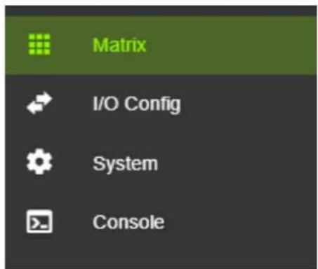 Matrix I/O Config System Console
