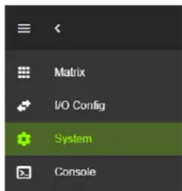Matrix I/O Config System Console