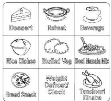 Dessert Reheat Beverage Rice Dishes Stuffed Veg Desi Nasala Mix Breed Snack Weight Defrost/ Clock Tandoori Dhaba