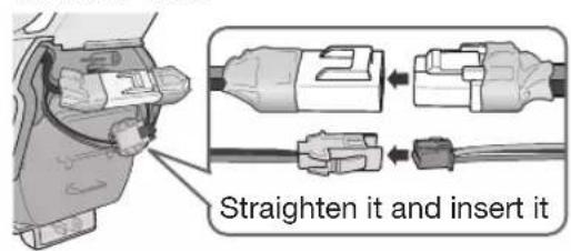 Straighten it and insert it